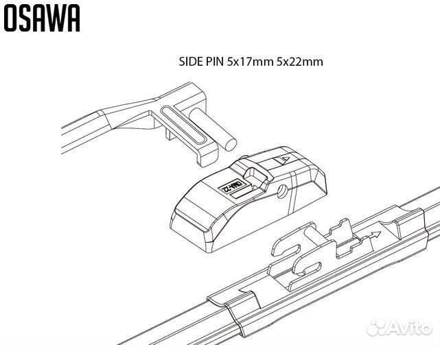 Щетки стеклоочистителя osawa зимние (Япония)