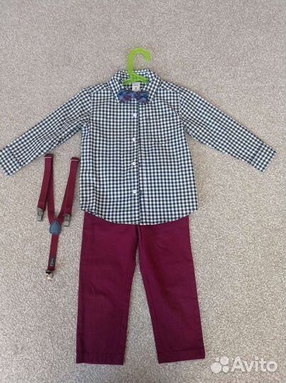 Комплект Carter's 98 рубашка+брюки