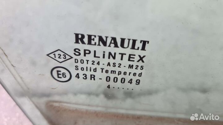 Форточка передней правой двери Сценик 2