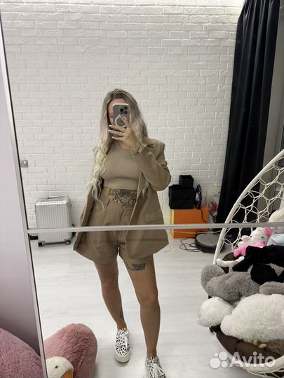 Костюм шорты и пиджак блейзер