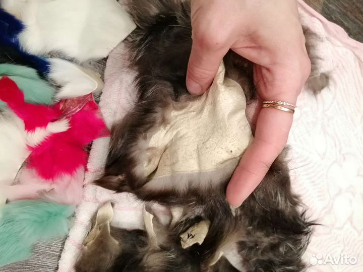 Кусочки меха нахлыстовый набор