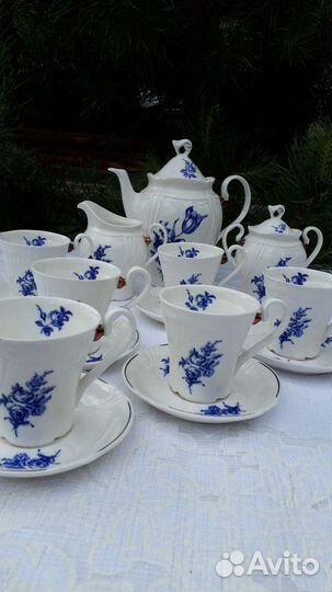 Сервиз кофейный костяной фарфор