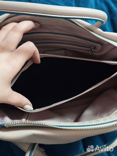 Сумка tervolina кожа светлая