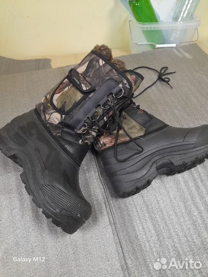 Теплые резиновые сапоги