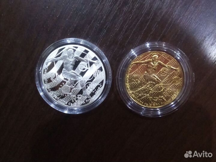 Набор монет Франции к чм по женскому футболу 2019г