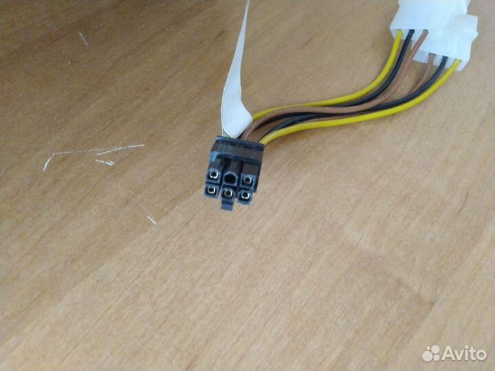 Переходник 2X Molex 4-pin на 6-pin видеокарту