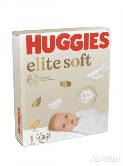 Подгузники Huggies elite soft 1