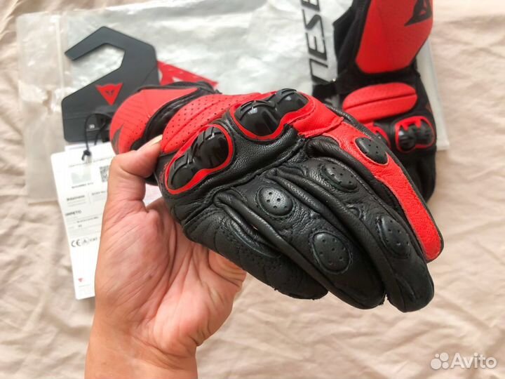 Dainese Перчатки impeto B 78 BLK/lava-RED