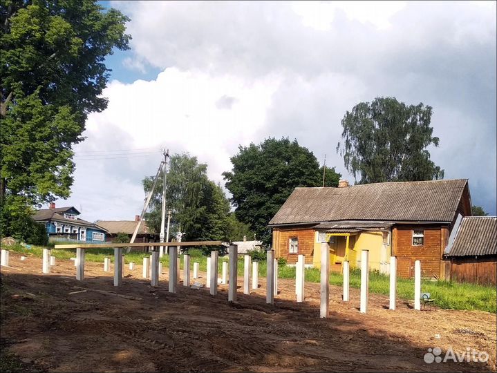 Сваи под ключ, установка