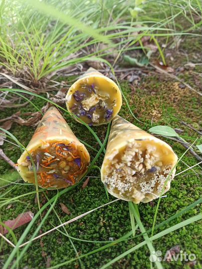 Травяные свечи безфитильные Ведьмина свеча