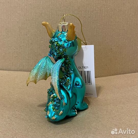 Символ 2024 года Дракон стеклянные ёлочные игрушки