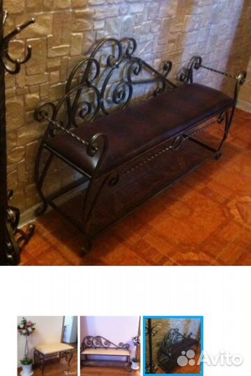 Банкетка-обувница для прихожей