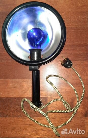 Раритетная синяя лампа для прогрева ушей 1977 г