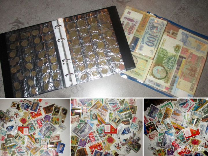 Монеты, Банкноты, почтовые Марки 60-90е