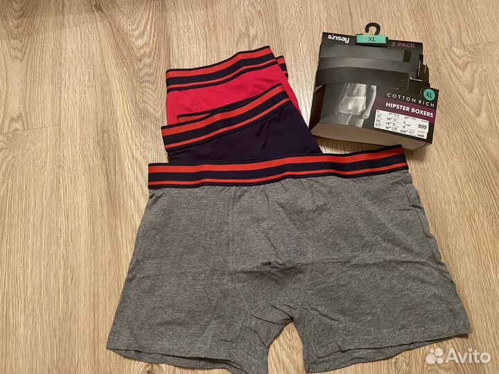 Трусы мужские боксеры, комп. 3шт. XL новые