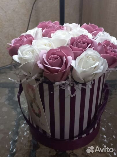 Букет из мыльных роз