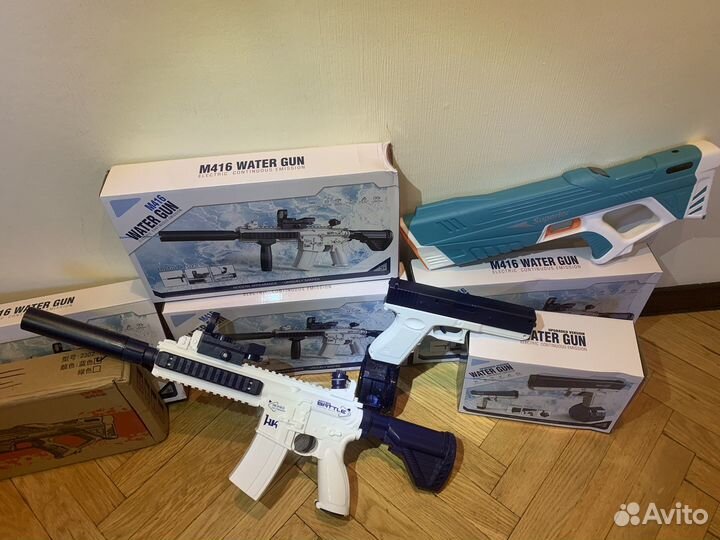 Водяные пистолеты электрические разные