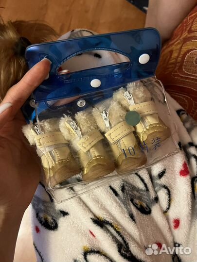 Обувь зимняя для мелких пород собак