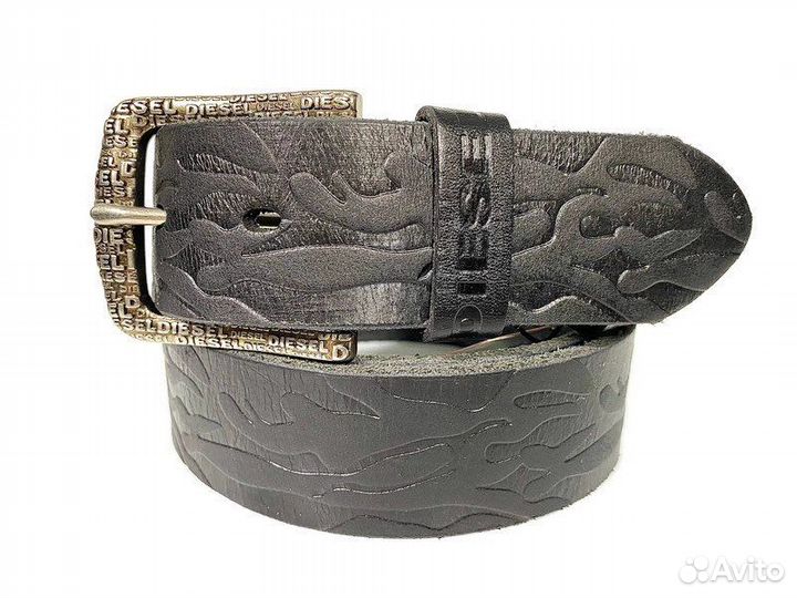 Ремень кожаный Diesel 1857 black