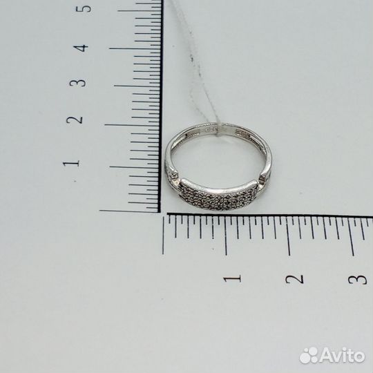 Золотое кольцо с бриллиантами, 16 р-р, 1.58 грамм