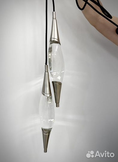 Подвесной светильник с кристаллом