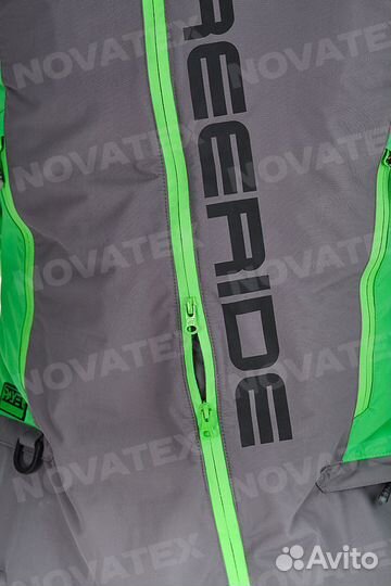 Фрирайд комбинезон мужской (таслан, серо-зеленый)