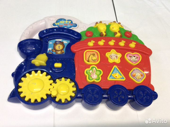 Паровоз музыкальный детский