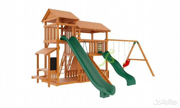 Игровая площадка деревянная 
