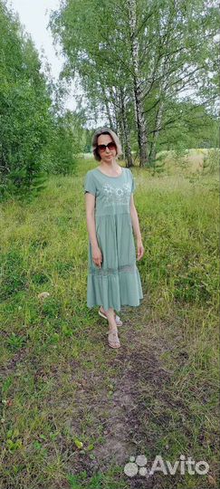 Платье хлопковое р.48-50