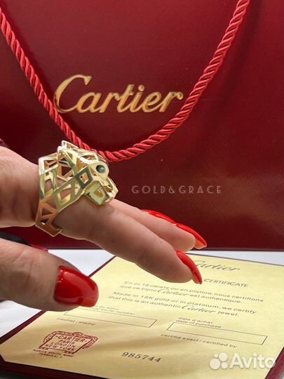 Кольцо Cartier золото Картье