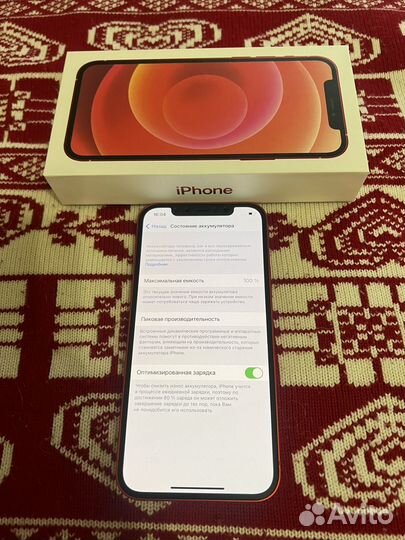 iPhone 12 256 Red 100 батарея