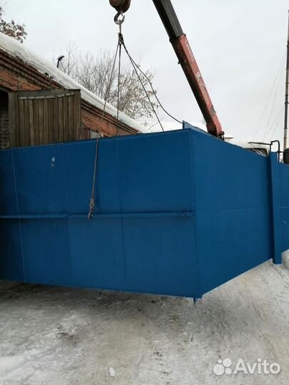 Бункер 10 куб с опорами для стружки в наличии