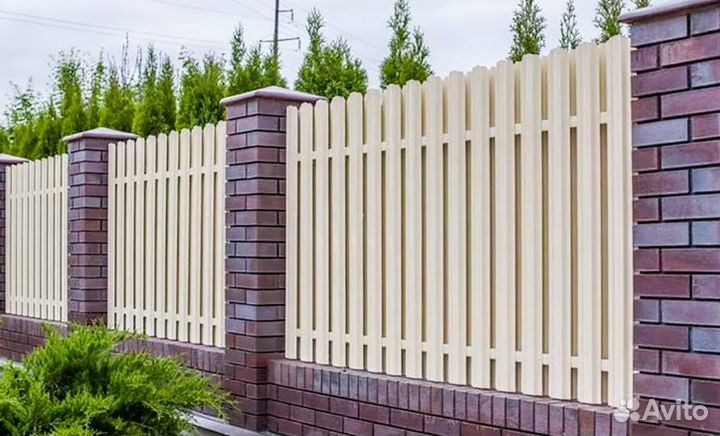 Забор металлический под ключ быстро