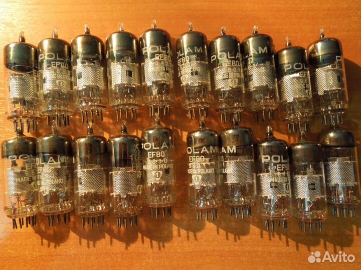 Новые польские радиолампы EF-80 20шт