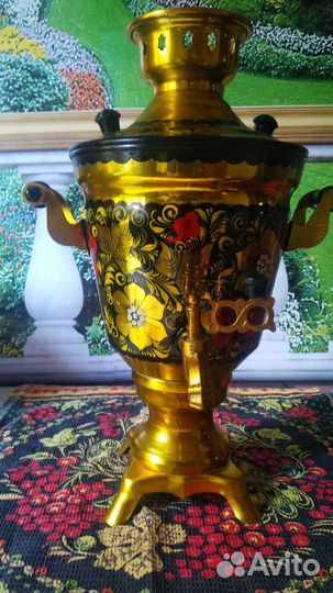 Электросамовар с художественной росписью