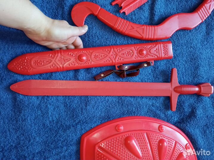 Комплект СССР меч, щит, стрелы, лук