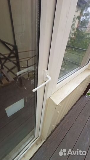 Балконный блок с дверью бу
