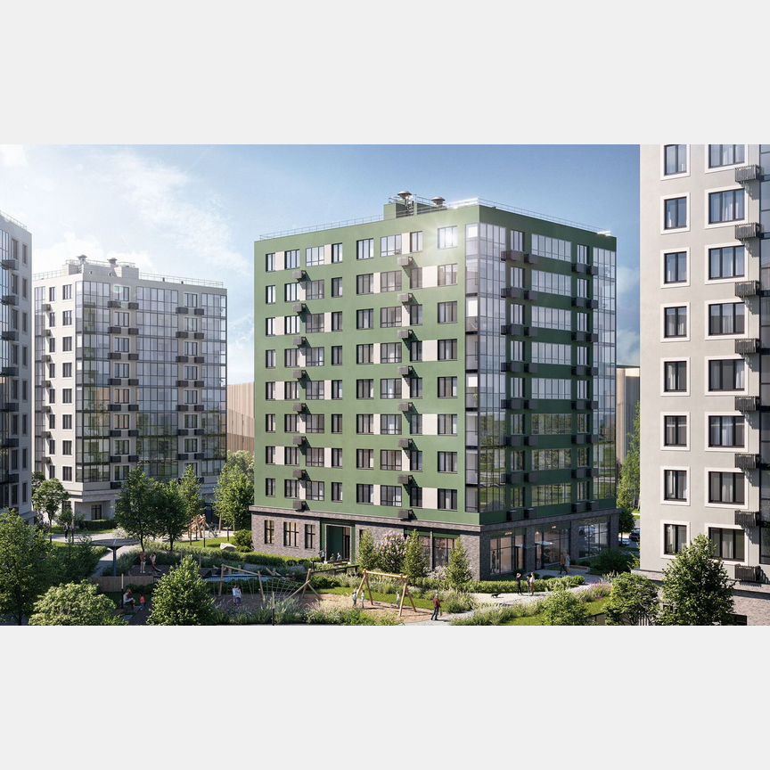 2-к. квартира, 48,5 м², 6/9 эт.