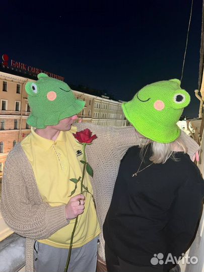 Вязаная панама