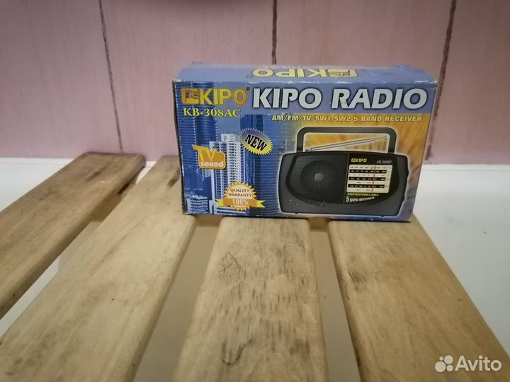 Радиоприемник kipo кв-308ас, громкоговоритель обыч