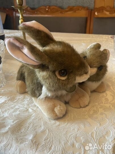 Кролики, мягкая игрушка