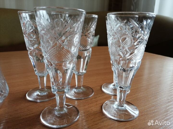 Графин хрустальный со стопками