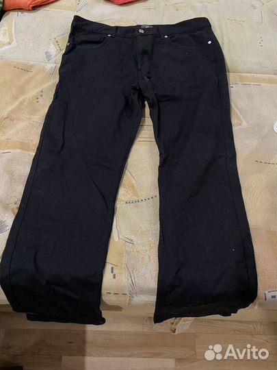 Мужские черные джинсовые брюки