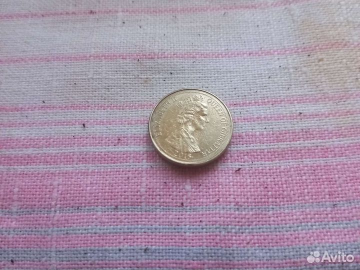 One pound elizabeth giblartar 2015