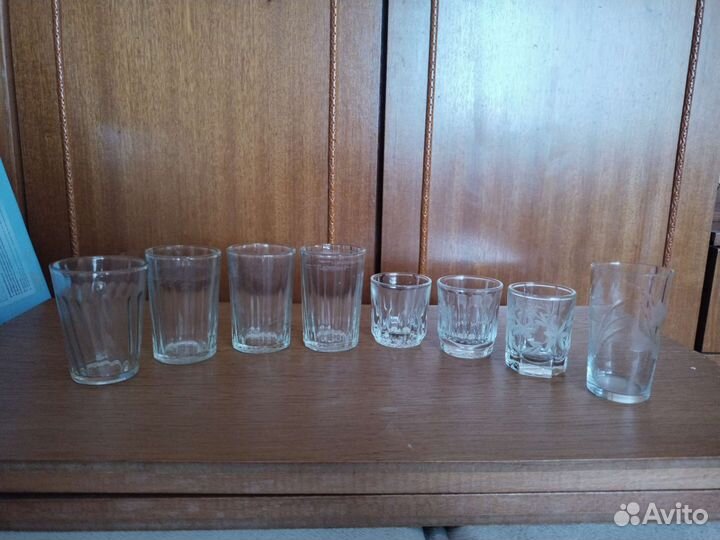 Бокалы СССР, стопки,кружки, ложка деревянная