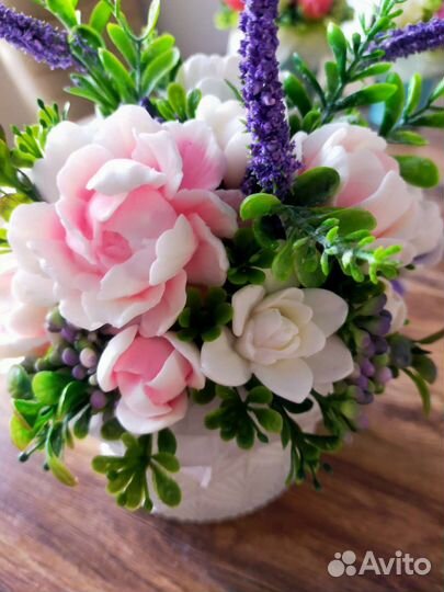 Букет цветов из мыла
