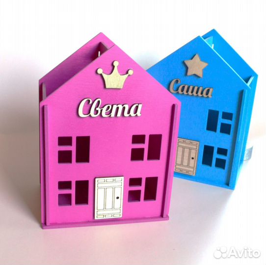 Карандашница органайзер именная