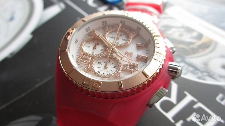 Technomarine JellyFish бриллианты малиновые новые