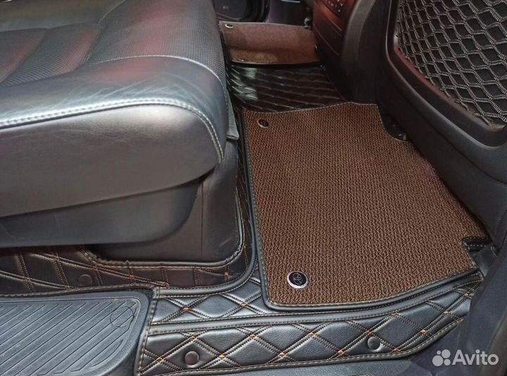 3D коврики из экокожи toyota land cruiser 200