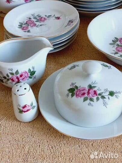 Сервиз столовый Роза ГДР Kahla